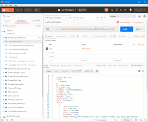 Shodan Postman Collection